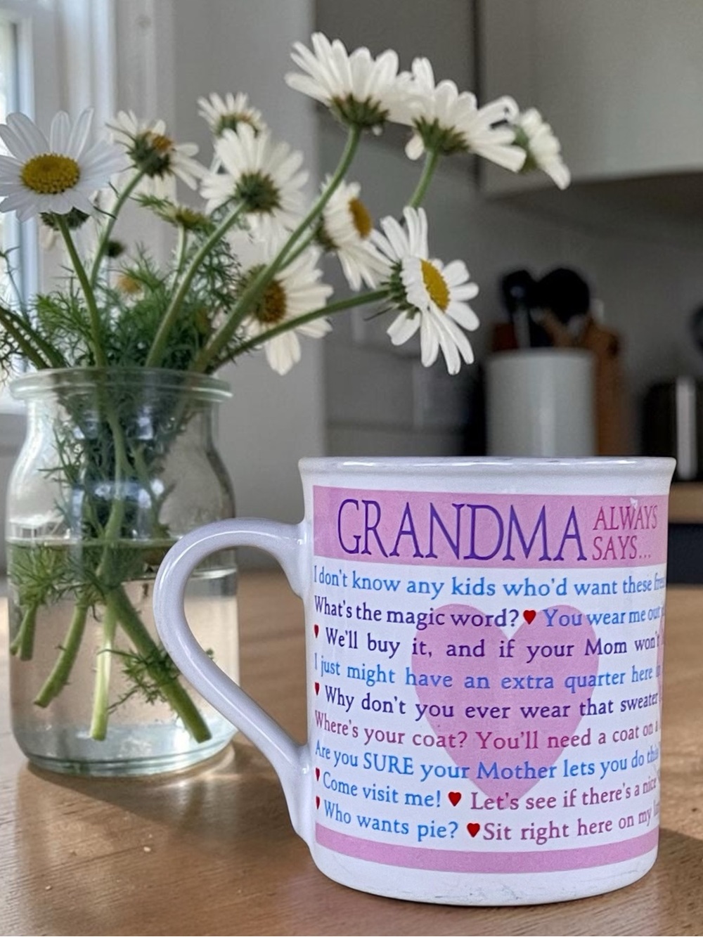 Grandma Always Says Pink & Purple Ceramic Coffee Mug